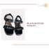 Black Ruffled Wedges by@Outfy